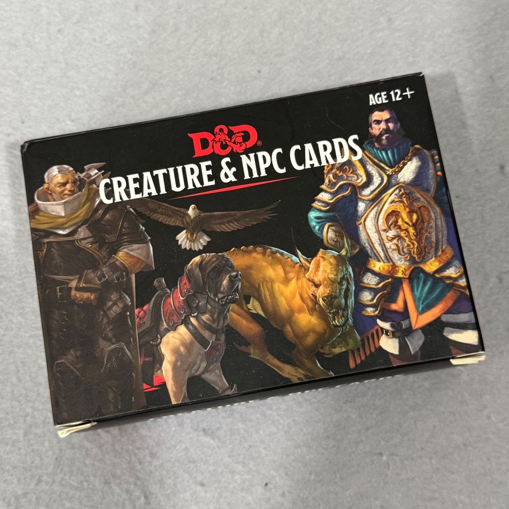 Gale Force Nine D&D Creature & NPC Cards 182 Laminated Reference Cards Dungeons